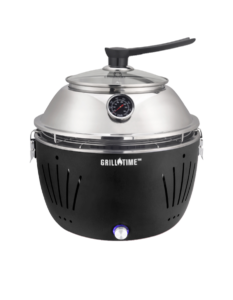 Grilltime Tailgator Portable Charcoal Kamado Grill GREY 2