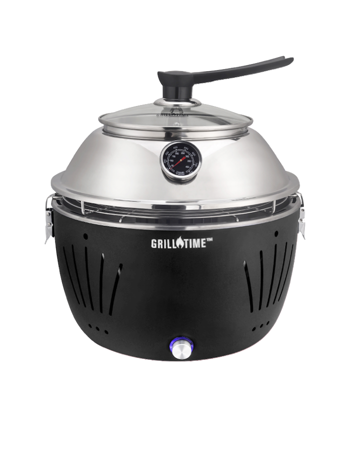 GrillTime Tailgater Portable Kamado Charcoal BBQ Grill Lumberjack