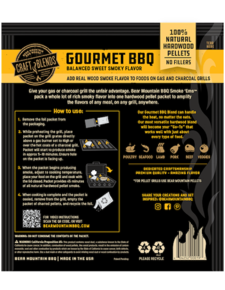 Bear Mountain Gourmet BBQ Smoke Ems Back | Lumberjack Distributor Canada