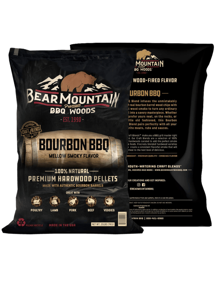 Bear Mountain Bourbon BBQ Pellets 2 | Lumberjack Distributor Canada