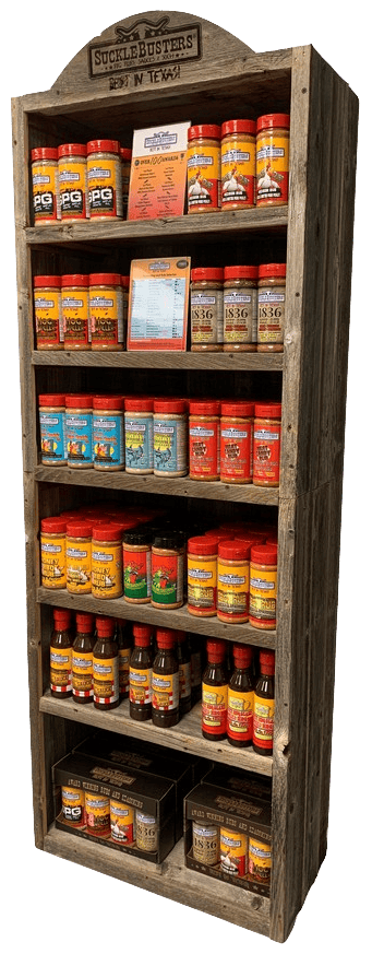 SuckleBusters Rustic Barnwood Display - Right profile