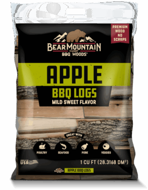 Bear Mountain Apple BBQ Logs Front