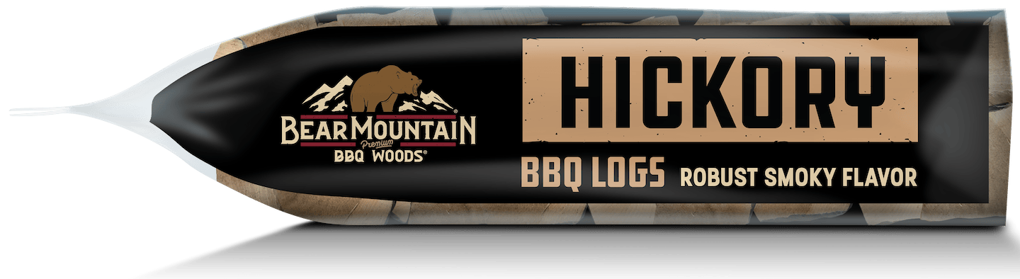 Bear Mountain Hickory BBQ Logs Side