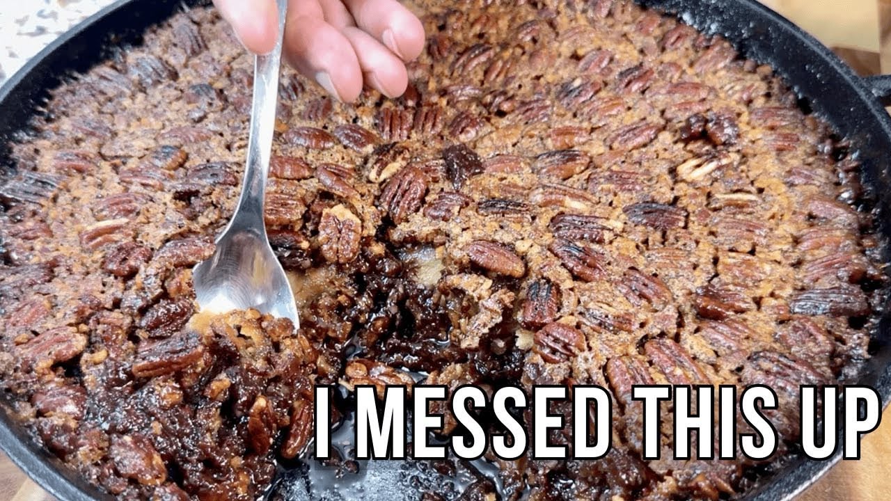 Smoked Pecan Chocolate Cobbler